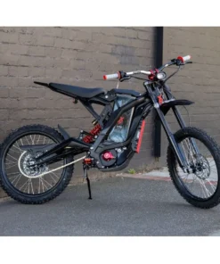 EBMX Light Bee X for sale Australia, Red and Black high-performance upgrades, off-road suspension and knobby tyres.