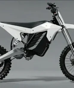 ETM RTR XL ALPHA for sale Australia, a black seat XLAlpha with white body standing on a dark background studio Image