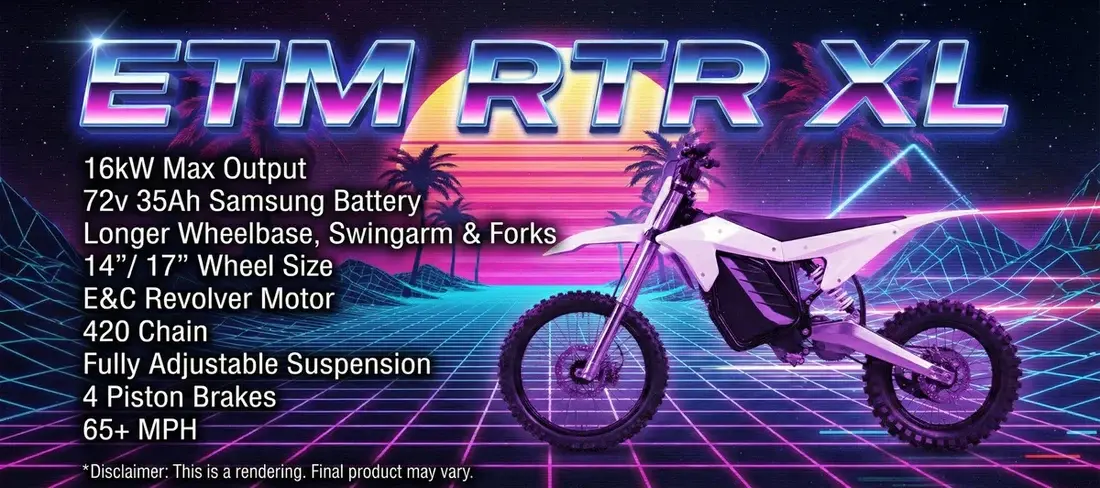 ETM RTR XL Electric Pit Bike for Sale - Image 3