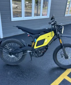 NIU XQi3 for sale Australia, Mix yellow and black color bike standing outside of a legal motorcycle shop