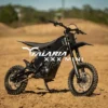 Talaria X3 Mini Lite electric dirt bike with knobby tyres on an off-road dirt track in Australia